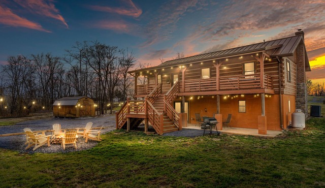 ✨NEW✨ Log Cabin Minutes to Bryce Resort + Hiking + Caverns + Dog Friendly