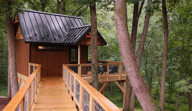Peaceful Treehouse with Private Hot Tub
