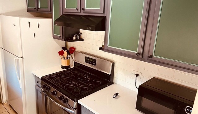 Pet Friendly Retro Oasis in Central Park/Park Hill. 2 bd w/dedicated work space