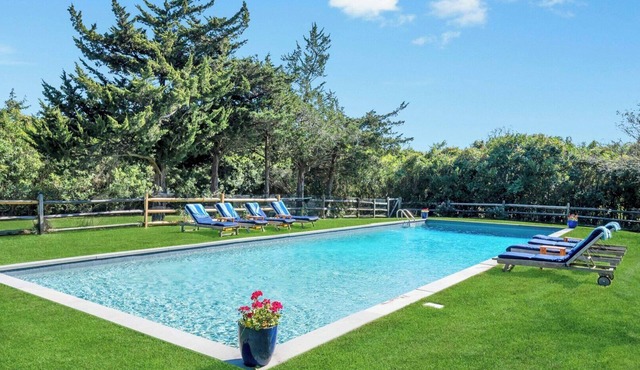 Secluded, Charming Southampton Farmhouse with pool, gardens, and timeless.