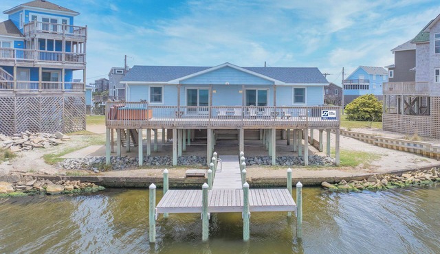 Soundfront Home in Frisco with Hot Tub, Private Dock and Windsurfing Access