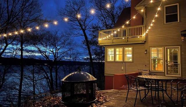 Spacious Lakeside Retreat with Dock and Hot Tub!
