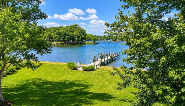 West River Waterfront Escape with Boat Lift, Kayaks & Bay Views