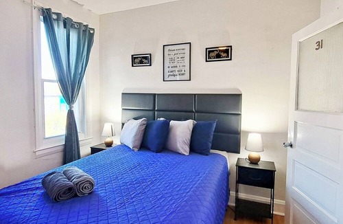 Old Goucher Apartment | Historic Charm W/Modern Patio Escape